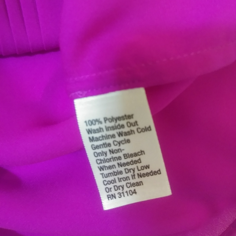 CYNTHIA ROWLEY Fuchsia blouse - Picture 5 of 7